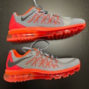 Women’s Nike Air Max 2015 Gray/Orange Running Shoes